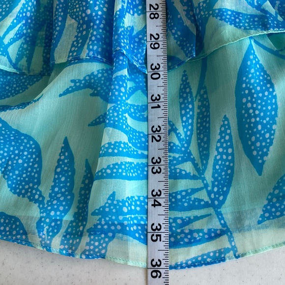 Amanda Uprichard Blue & Green Patterned Dress - Picture 10 of 10